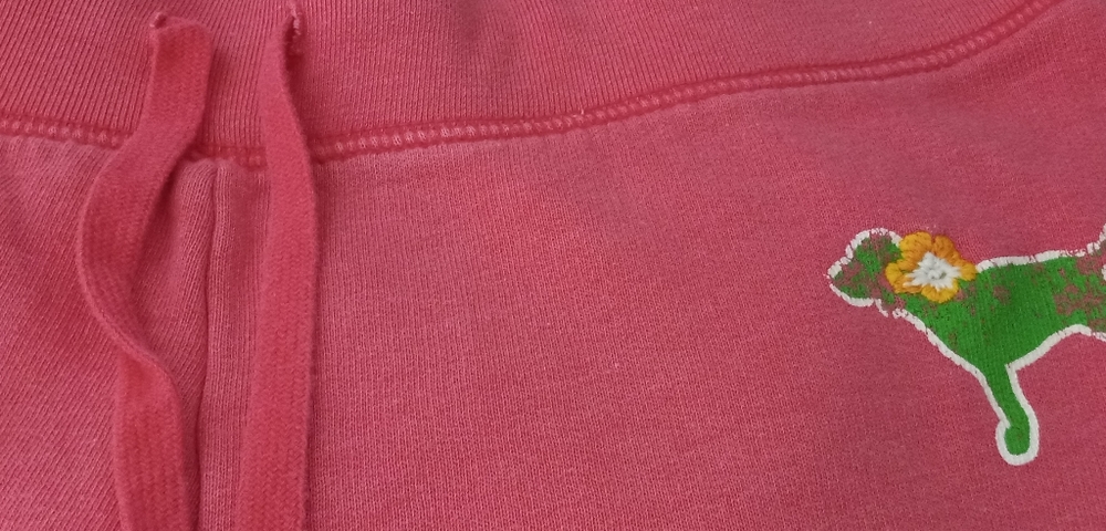 Pink cute ×small favorite sweat pants cropped vintage Victoria secret